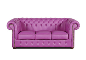 Chesterfield Klassik Viol Sofa Garnitur