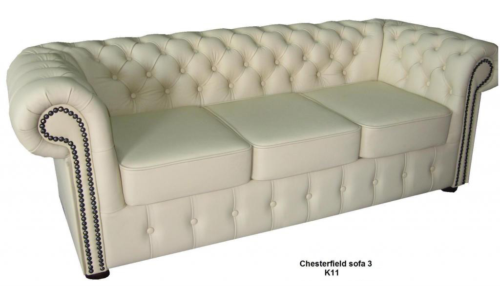 Classic 3 sitzer Ledersofa K11