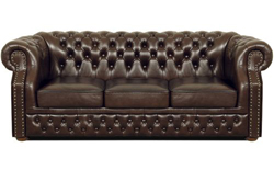 Chesterfield Windsor 3-sitzer ledersofa