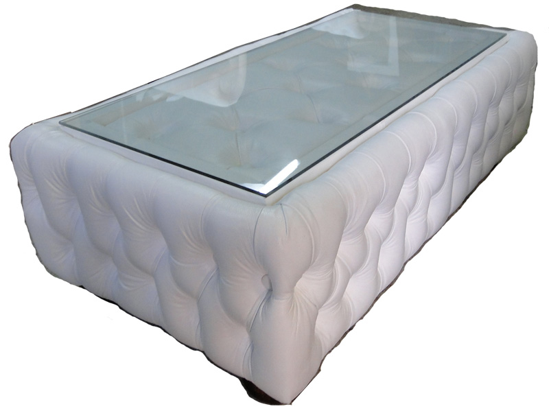 Chesterfield Coffetable 50x150 Weiss (K1)