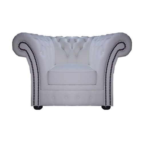 Chesterfield Windchester Fauteuil Weiss (K1)