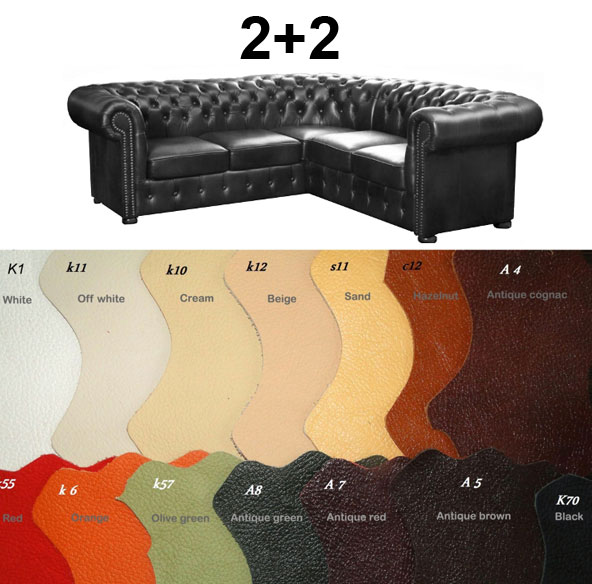 Bestellung klassik leder Ecksofa 2+2 (235x235) in anderen Farben Bestellung klassik leder Ecksofa 2+2 (235x235) in anderen Farben
