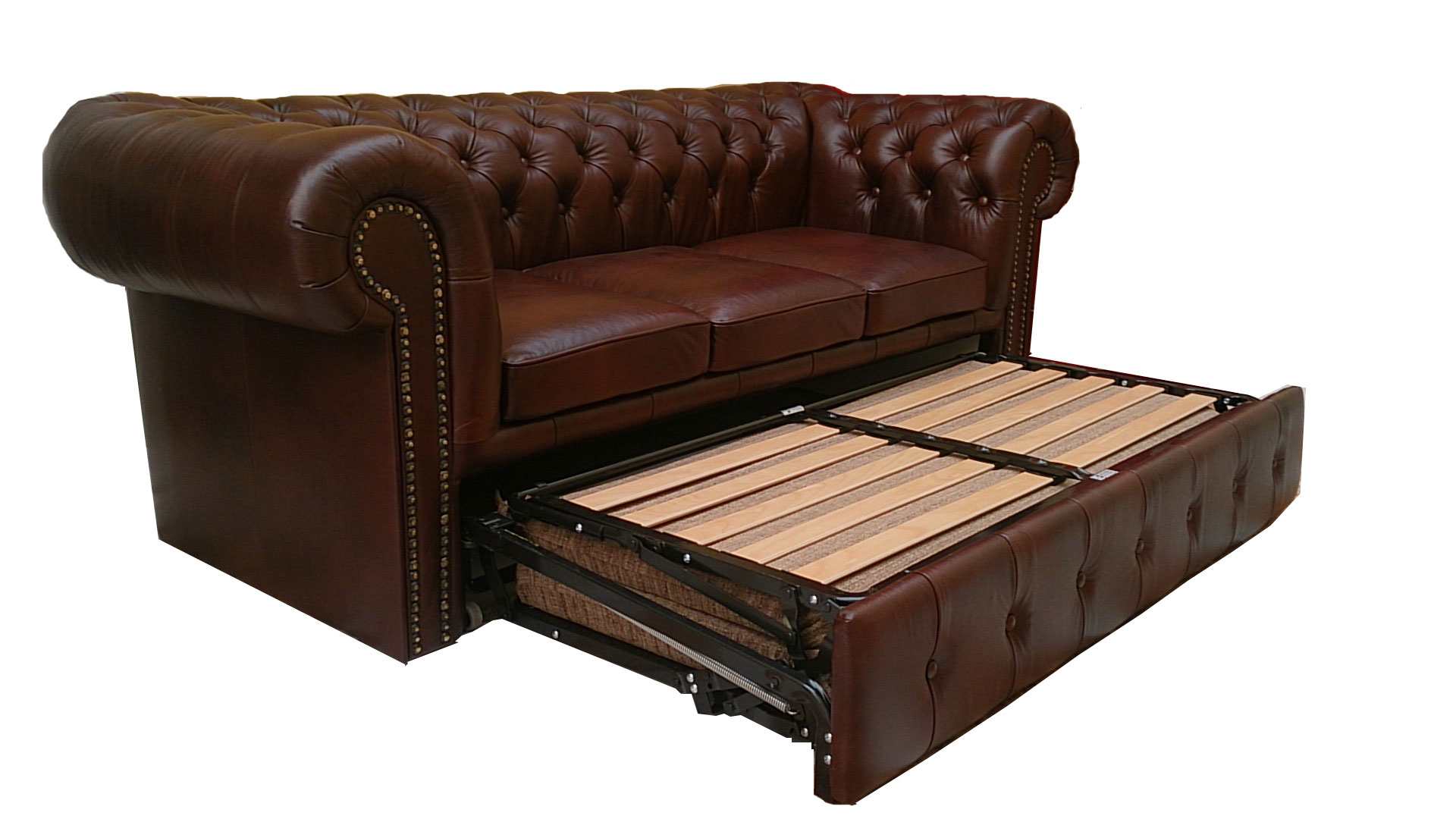 Chesterfield Klassik 3er Schlafsofa A4 dunke