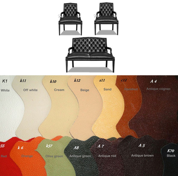 Bestellung King leder Sitzgarnitur 2+1+1 in anderen Farben