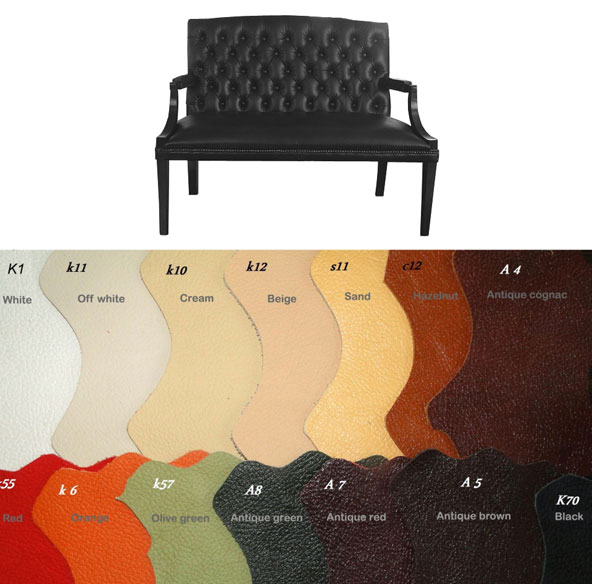 Bestellung King 2 sitzer Ledersofa in anderen Farben