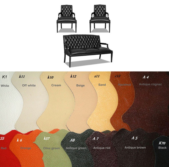 Bestellung King leder Sitzgarnitur 3+1+1 in anderen Farben
