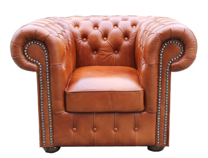 Chesterfield Klassik Sessel Hazelnut (C12)