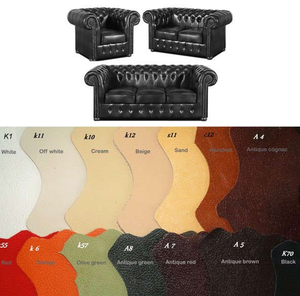 Bestellung Klassik leder Sitzgarnitur 3+2+1 in anderen Farben