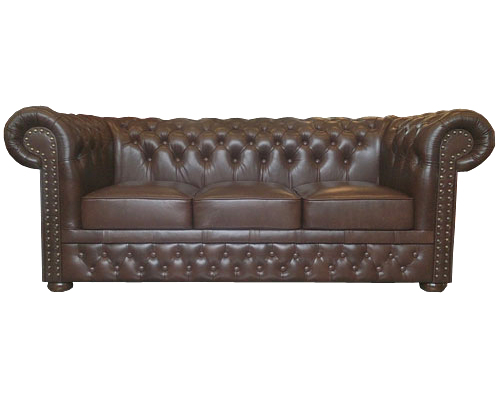 Chesterfield Lord 3 sitzer Ledersofa Antikbraun(A5)