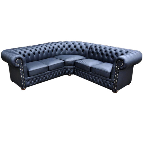 Chesterfield Lord Ecksofa 2+2 K70 Schwarz 215x215