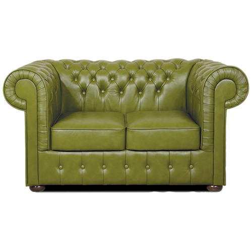 Chesterfield Mark 2 sitzer Ledersofa olive