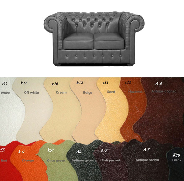 Bestellung Mark 2 sitzer Ledersofa in anderen Farben