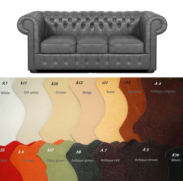 Bestellung Mark 3 sitzer Ledersofa in anderen Farben