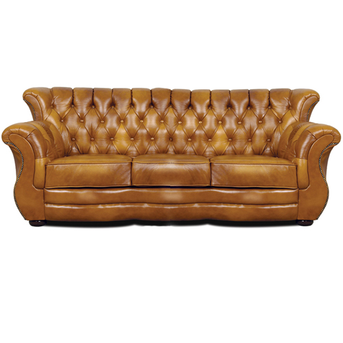 Chesterfield Monk 3 sitzer Ledersofa Hazelnut (S12) Chesterfield Monk 3 sitzer Ledersofa Hazelnut (S12)