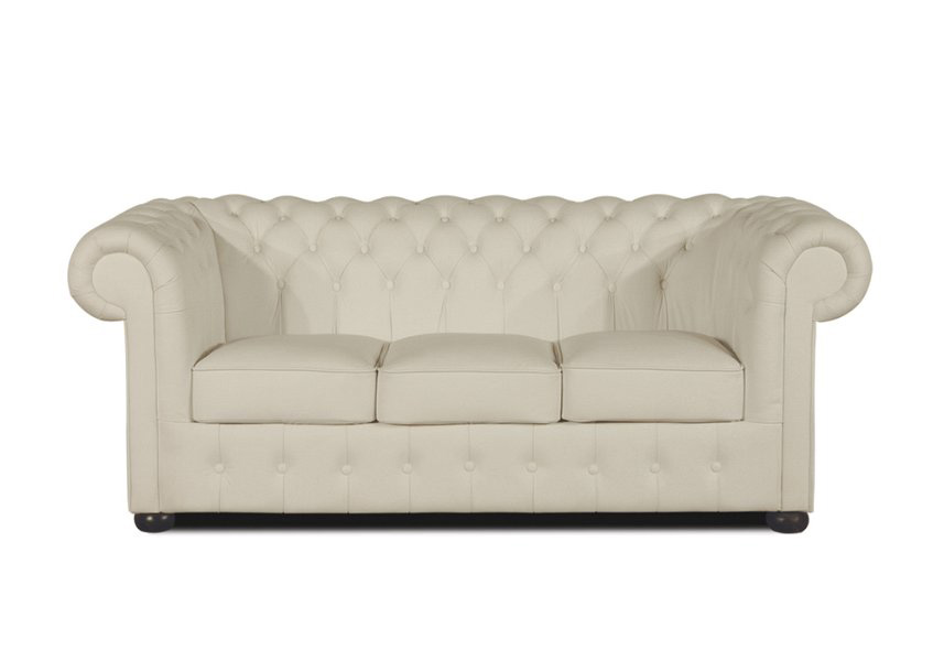 Classic 3 sitzer Ledersofa K2