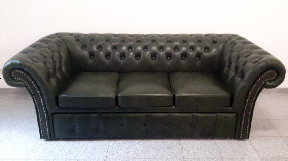 Chesterfield Windchester 3er Schlafsofa Grun A8 Chesterfield Windchester 3er Schlafsofa Grun A8