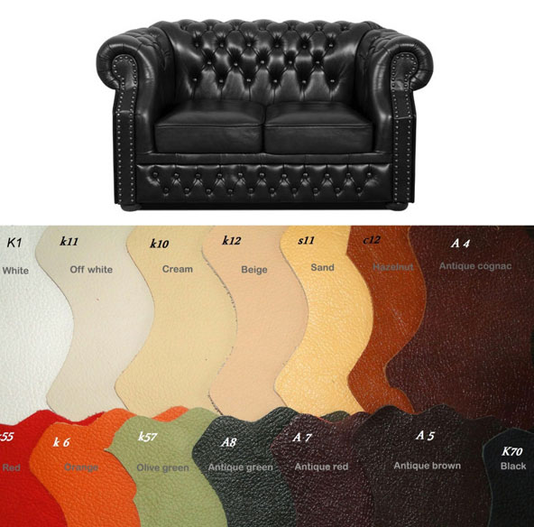 Bestellung Windsor 2 sitzer Ledersofa in anderen Farben