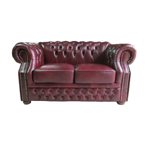 Chesterfield Windsor 2 sitzer Ledersofa Antikrot (A7)