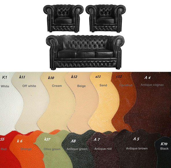 Bestellung Windsor leder Sitzgarnitur 3+1+1 in anderen Farben