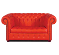 Chesterfield Williams 2er Ledersofa, Sofa