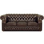 Chesterfield Windsor 3-er Ledersofa, Sofa